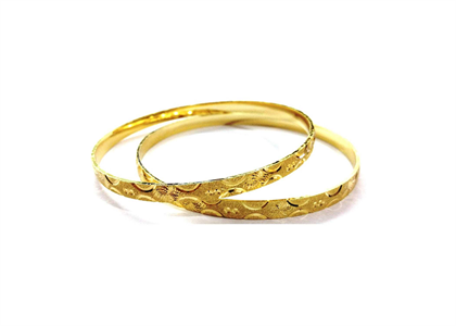 Gold Plated | Diamond Cut Bangles